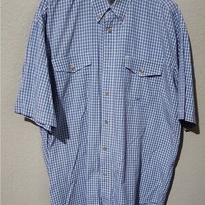 Sperry Men's Casual Blue Checkered Shirt